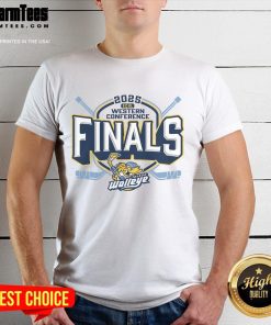 Alt Text: Good Toledo Walleye Buckner Western Conference Finals T-Shirt featuring team colors and logo for fans.