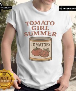 Good Tomato Girl Summer Vintage Jar Graphic T-Shirt featuring a retro design with vibrant colors and playful graphics.