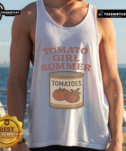 Good Tomato Girl Summer Vintage Jar Graphic Tank Top featuring a colorful jar design perfect for warm weather style.