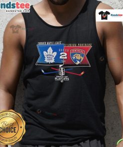 Good Toronto Maple Leafs vs Florida Panthers Round 2 Stanley Cup Playoffs 2025 tank top featuring team logos and vibrant design.