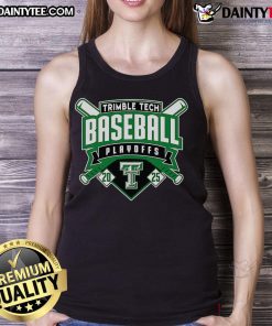 Good Trimble Tech Baseball Playoffs 2025 tank top featuring a sporty design, perfect for fans and players alike.
