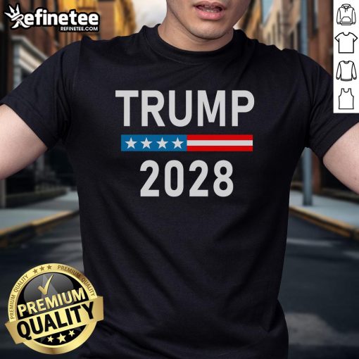 Good Trump 2028 T-Shirt featuring bold text and vibrant colors, perfect for supporters of Donald Trumps 2028 campaign.