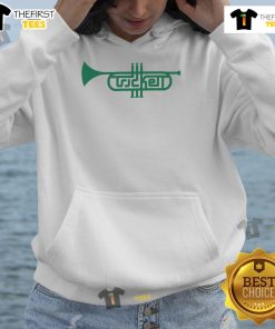 Good Trumpet Trickett England hoodie featuring vibrant design and comfortable fit, perfect for casual wear and music lovers.