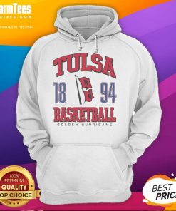Good Tulsa Golden Hurricane basketball hoodie featuring team colors and logo, perfect for fans and game day wear.