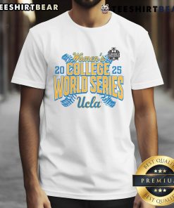 UCLA Bruins 2025 NCAA Softball Women's College World Series T-Shirt featuring team colors and logo, perfect for fans.