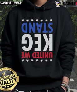 Good United We Keg Stand Hoodie featuring a fun graphic design, perfect for casual outings and party celebrations.