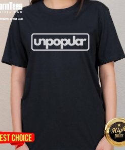 Good Unpopular Logo Ladies Tee featuring a stylish graphic design on a comfortable women's t-shirt.