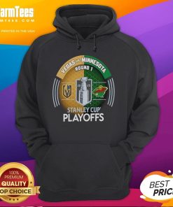 Good Vegas Golden Knights vs Minnesota Wild 2025 Stanley Cup Playoffs hoodie featuring team logos and vibrant design.