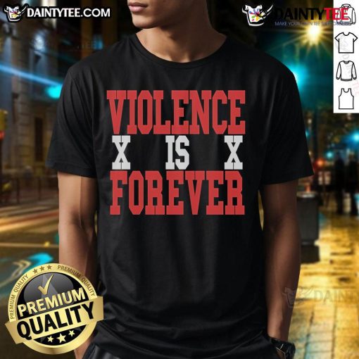Good Vif Violence Is Forever Steen Xx T-Shirt featuring bold graphic design and vibrant colors for a stylish look.