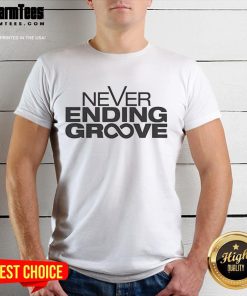 Alt Text: Good Vincen Garcia Never Ending Groove T-Shirt featuring a vibrant design and comfortable fit for music lovers.