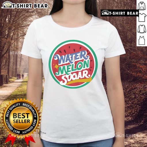 Good Watermelon Sugar Ladies Tee featuring a vibrant watermelon graphic, perfect for summer fashion and casual wear.