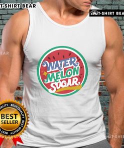 Good Watermelon Sugar tank top featuring vibrant watermelon graphics, perfect for summer fashion and casual wear.