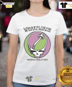 Good Wharflurch X Grateful Dead psychedelic metal tee featuring vibrant colors and unique graphic design by Death Ladies.