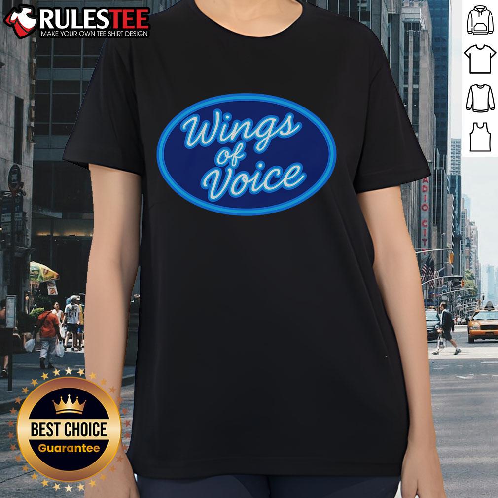 Good Wings Of Voice Ladies Tee Good Wings of Voice Ladies Tee featuring a stylish design perfect for music lovers and casual wear enthusiasts.