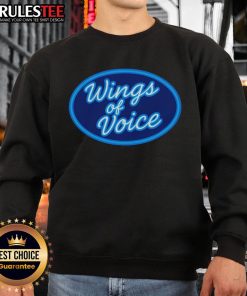 Good Wings of Voice sweatshirt featuring a stylish design, perfect for music lovers and casual wear enthusiasts.