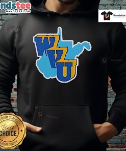 Alt Text: Cozy Good WVU West Virginia Mountaineers logo hoodie, perfect for fans showing team spirit in style.