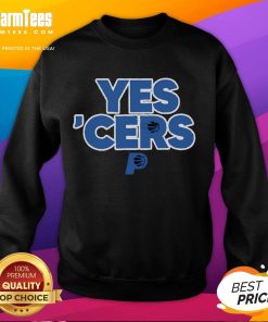 Good Yes Cers Indiana Pacers Season Campaign sweatshirt showcasing team spirit and vibrant colors for fans.