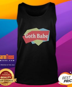 Alt Text: Goth Babe Lola Tour 2023 tank top featuring bold graphic design and edgy style for music festival fashion.
