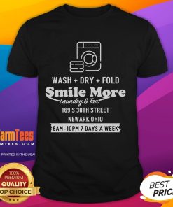 Happy Roman Atwood wearing 'Just Methin' Around' laundry t-shirt, smiling in Newark, Ohio. Smile More lifestyle.