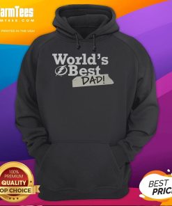 Alt Text: Happy Tampa Bay Lightning World's Best Dad Hoodie in blue, celebrating sports fandom and fatherhood.
