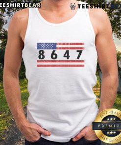 Hot Anti-Trump Impeach tank top featuring the US flag, perfect for expressing political views in style.