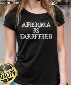 Hot Foos Gone Wild: America Is Tarrified Ladies Tee featuring vibrant design and bold graphics for food enthusiasts.