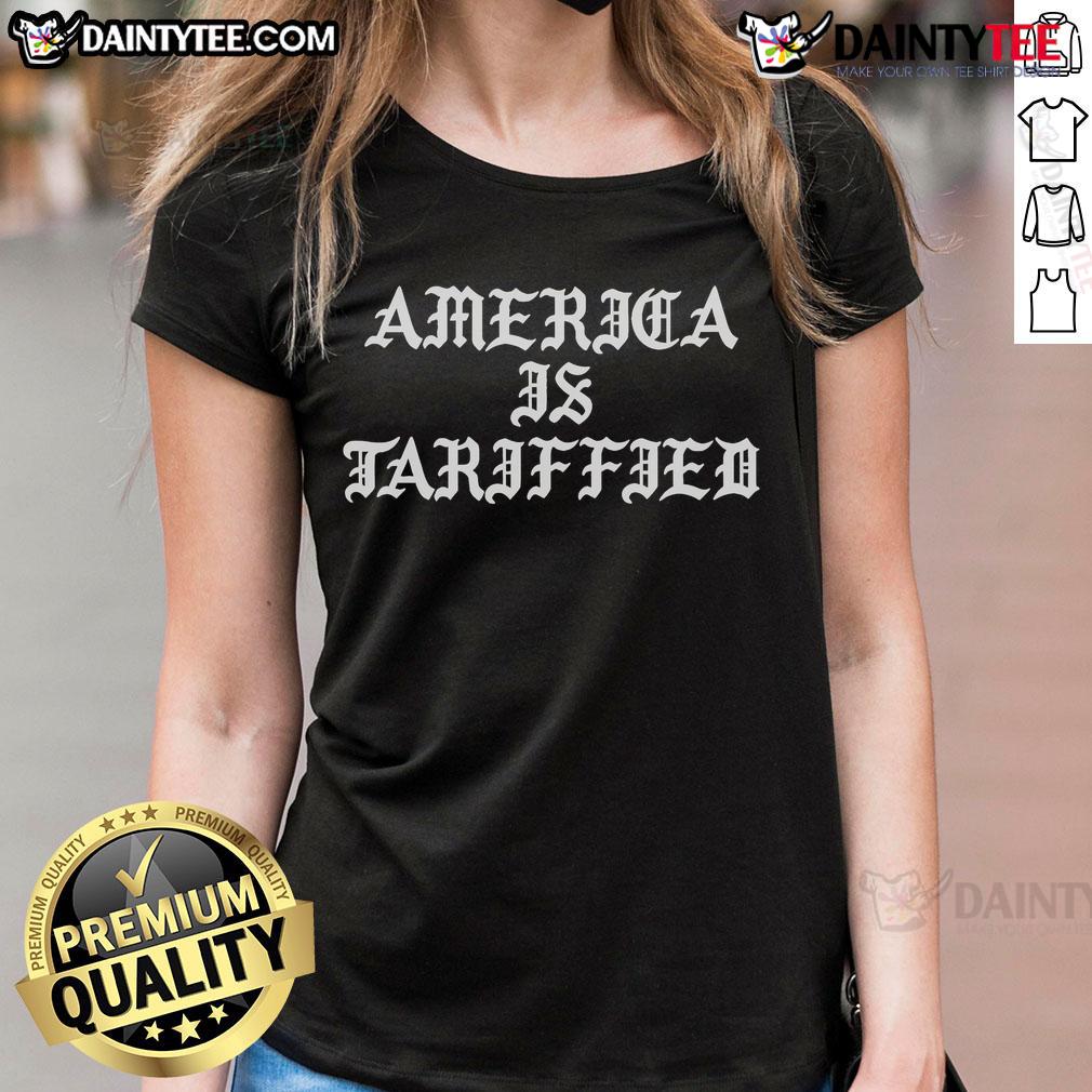 Hot Foos Gone Wild America Is Tarrified Ladies Tee Hot Foos Gone Wild: America Is Tarrified Ladies Tee featuring vibrant design and bold graphics for food enthusiasts.