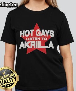 Hot Gays enjoying music by Akriila while wearing Niceto Ladies Tee, showcasing vibrant LGBTQ+ culture and style.