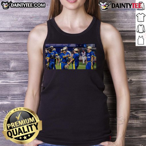 Alt Text: Hot Madison Mallards salute city's place in grunge history with Madison Neverminds tank top design.