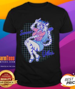 Hot Modernyasha Summer Vibes Furry T-Shirt in vibrant colors, perfect for a trendy summer look.
