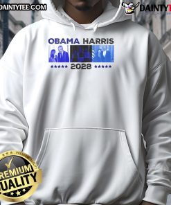 Hot Obama Harris 2028 hoodie featuring bold graphic design, perfect for supporters of the 2028 presidential campaign.