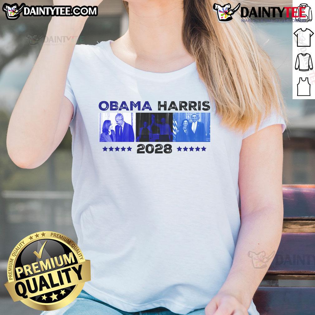 Hot Obama Harris 2028 Ladies Tee Hot Obama Harris 2028 Ladies Tee featuring a stylish design perfect for supporters of the 2028 presidential campaign.