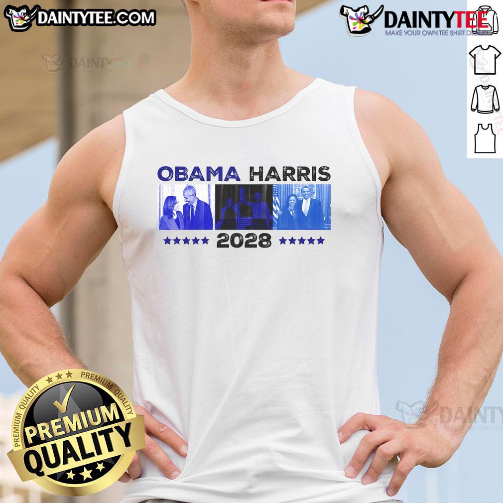 Hot Obama Harris 2028 Tank Top Alt Text: Hot Obama Harris 2028 tank top featuring vibrant graphics, ideal for rallies and summer events supporting the campaign.
