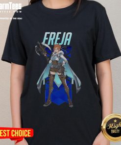 Hot Overwatch 2 Freja Ladies Tee featuring vibrant graphics and stylish design for gamers and fans.