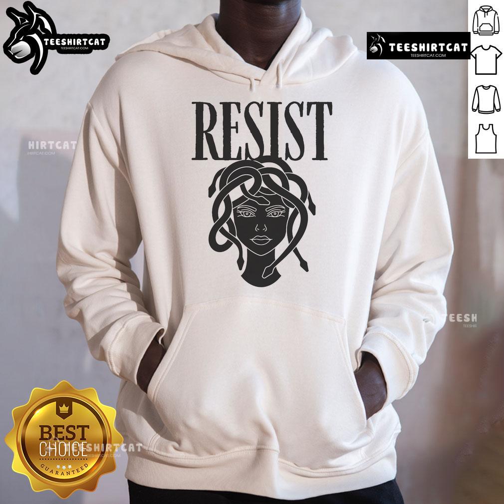 Hot Resist Medusa Women Rights Feminist Rage Hoodie Hot Resist Medusa Women's Rights Feminist Rage Hoodie featuring bold graphic design promoting women's empowerment.