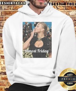 Hot Sydney Sweeney in Met Gala Almost Friday hoodie, stylishly posing on the red carpet at the iconic event.