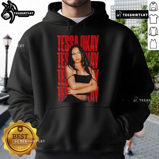 Stylish Hot Tessa Okay Hoodie displayed on a mannequin, showcasing its vibrant colors and trendy design for casual wear.