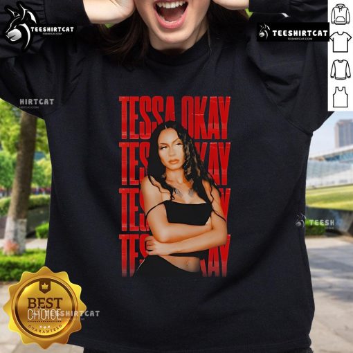 Hot Tessa Okay Sweatshirt in trendy design, perfect for casual outfits and cozy layering for all seasons.