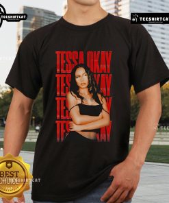 Hot Tessa Okay T-Shirt featuring a stylish design with vibrant colors, perfect for casual wear and fashion lovers.