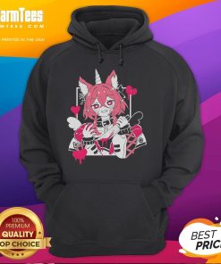 Alt Text: Hot Textilgremlin Laphipi Vtuber anime hoodie featuring vibrant graphics and a cozy design for fans of anime culture.