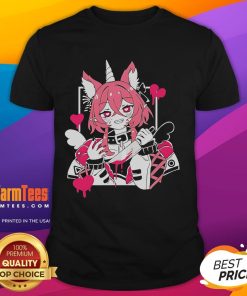 Hot Textilgremlin Laphipi Vtuber anime T-shirt featuring vibrant graphics and a stylish fit for fans of anime culture.