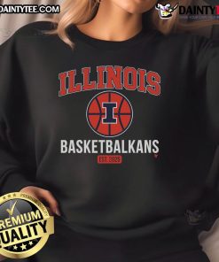 Illinois Basketball Sweatshirt Est. 2025 featuring a stylish design perfect for fans and athletes alike.