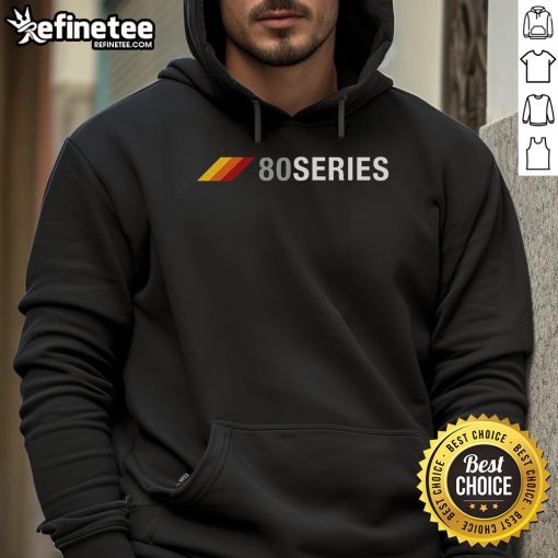Nice 80 Series 3 Stripes Vintage Hoodie in retro style, showcasing classic design and vibrant colors for a nostalgic look.