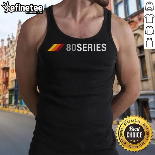 Nice 80 Series 3 Stripes Vintage Tank Top in vibrant colors, showcasing retro style and sporty design for casual wear.