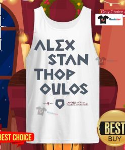 Nice Alex Stanthopoulos in a tank top, the Greek God of Baseball Operations, showcasing his passion for the game.