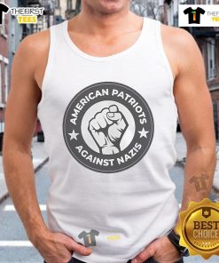 Nice American Patriots Against Nazis tank top featuring bold graphics and patriotic colors for a stylish statement.