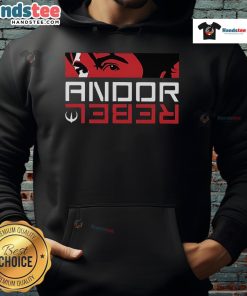 Stylish Nice Andor Rebel Spirit Hoodie in dark color, perfect for fans of Star Wars and casual fashion.