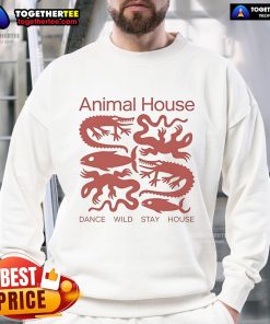 Cozy sweatshirt featuring a fun animal design perfect for staying in and dancing at home.