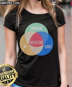 Stylish ladies tee featuring nice architecture and engineering art, perfect for science enthusiasts and fashion lovers.