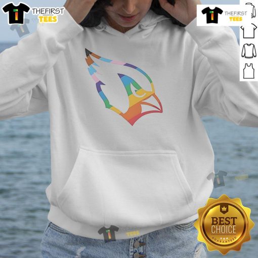 Stylish Nice Arizona Cardinals Pride Logo Hoodie featuring vibrant team colors and logo, perfect for fans and game day.